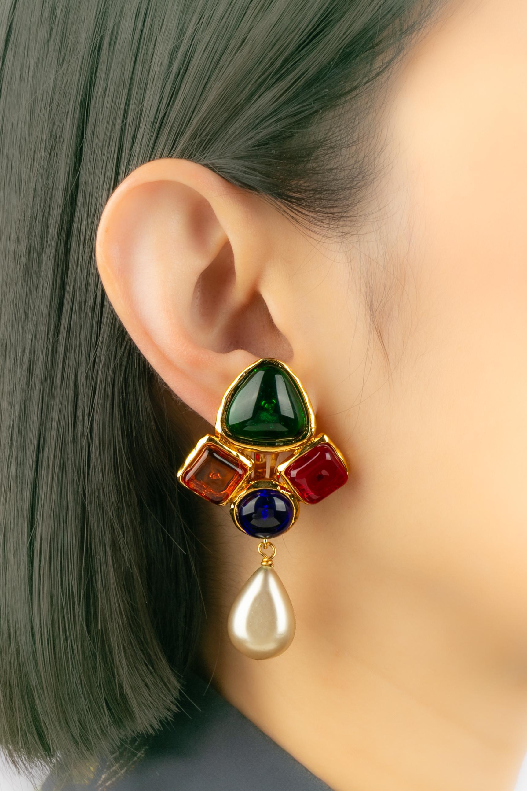 Boucles d'oreilles Chanel 1990 en vente 4