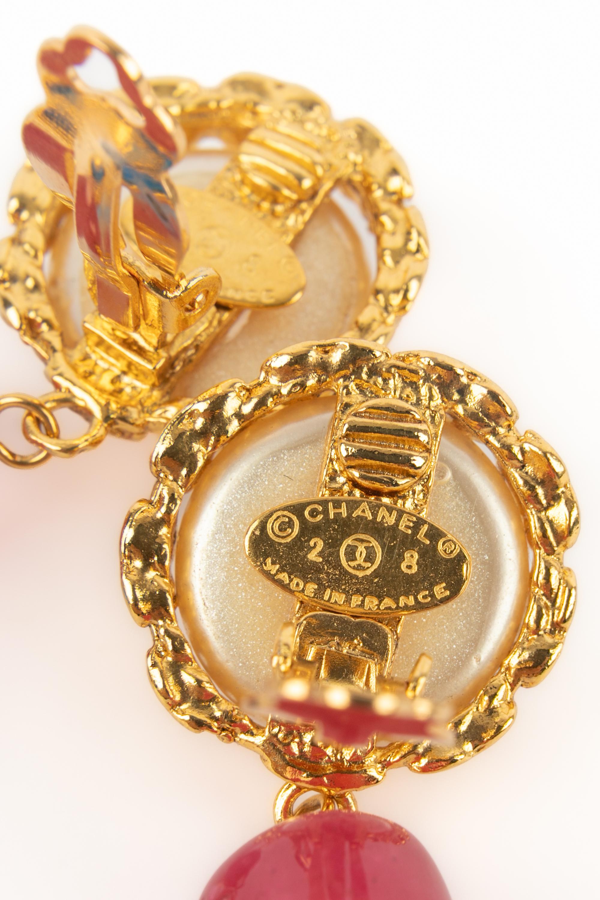 Boucles d'oreilles Chanel 1990 en vente 4