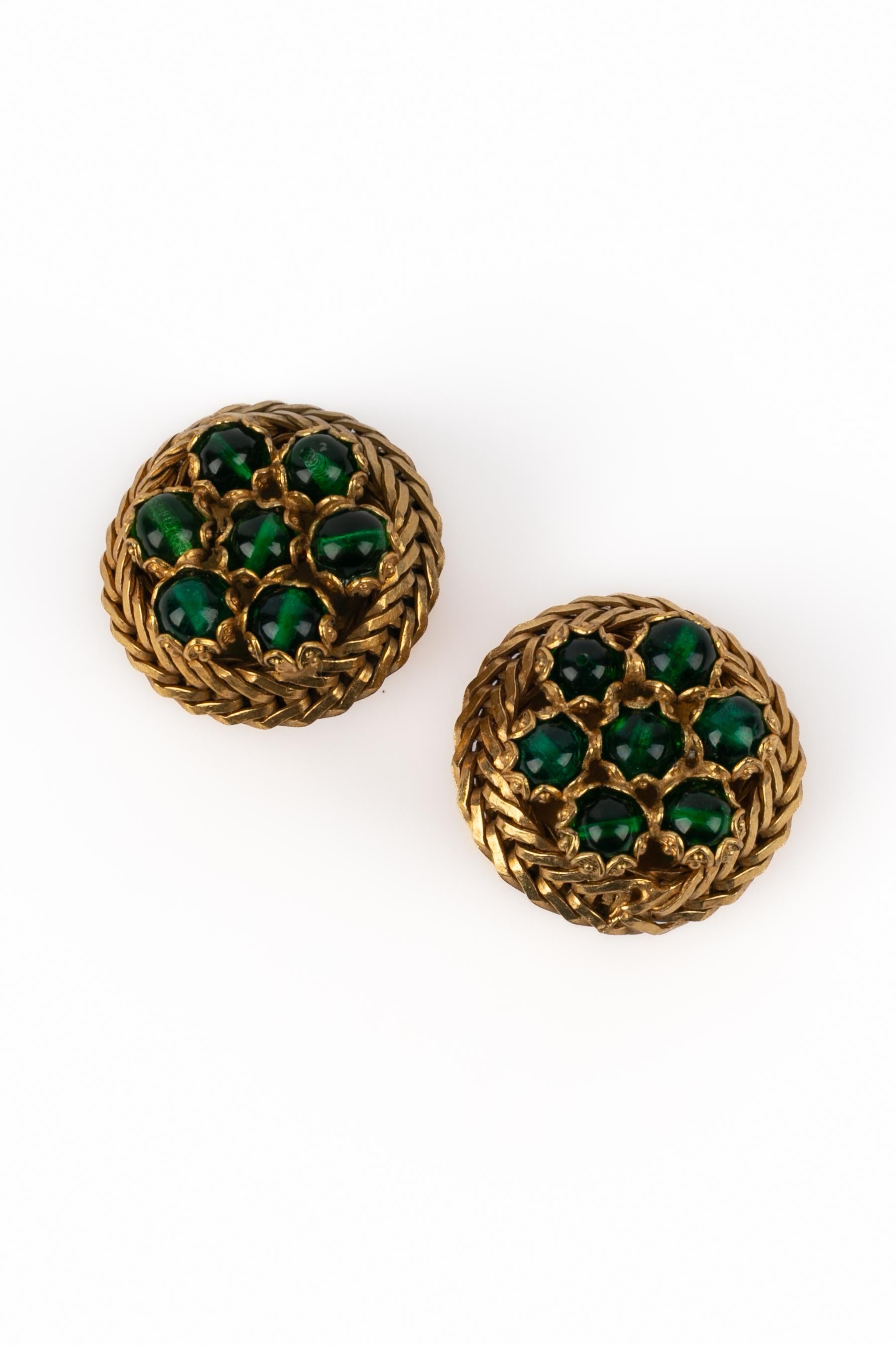 Chanel earrings (attributed to) In condizioni ottime in vendita a SAINT-OUEN-SUR-SEINE, FR