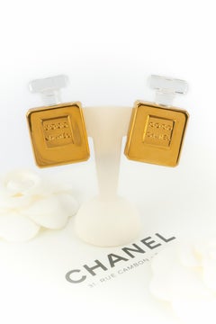 Chanel earrings 'bottle of perfume'