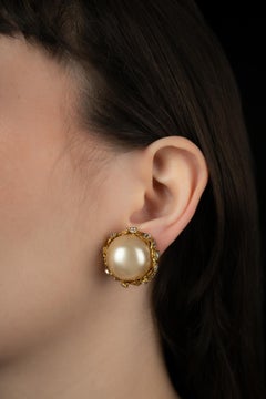 Chanel earrings by Gabrielle Chanel Haute Couture 1950-1960