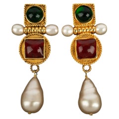 Chanel earrings by Karl Lagerfeld Fall-Winter 1990