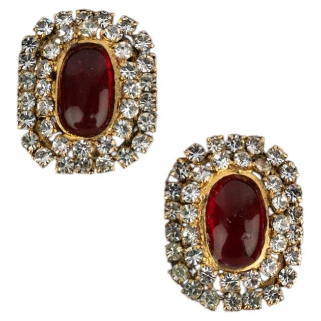Boucles d'oreilles Chanel de la collection Haute Couture printemps-été 1991 de Karl Lagerfeld