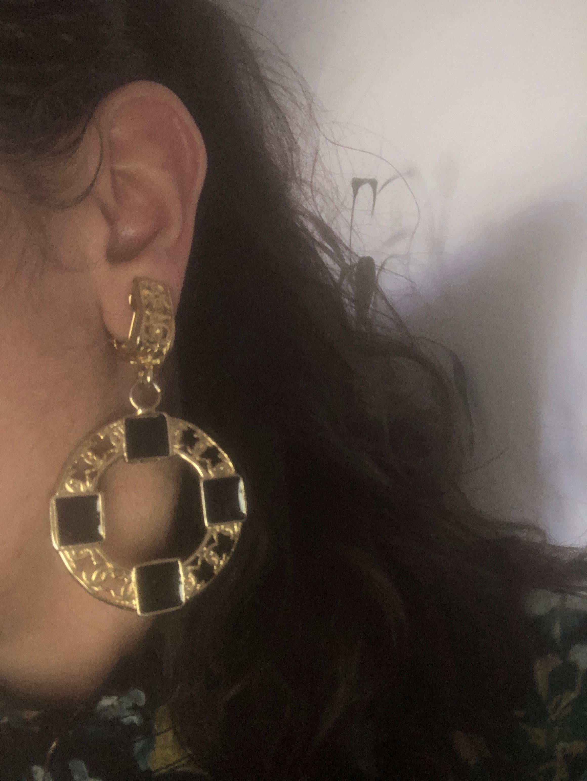 CHANEL pendientes CC logo maxi Talla en venta 3