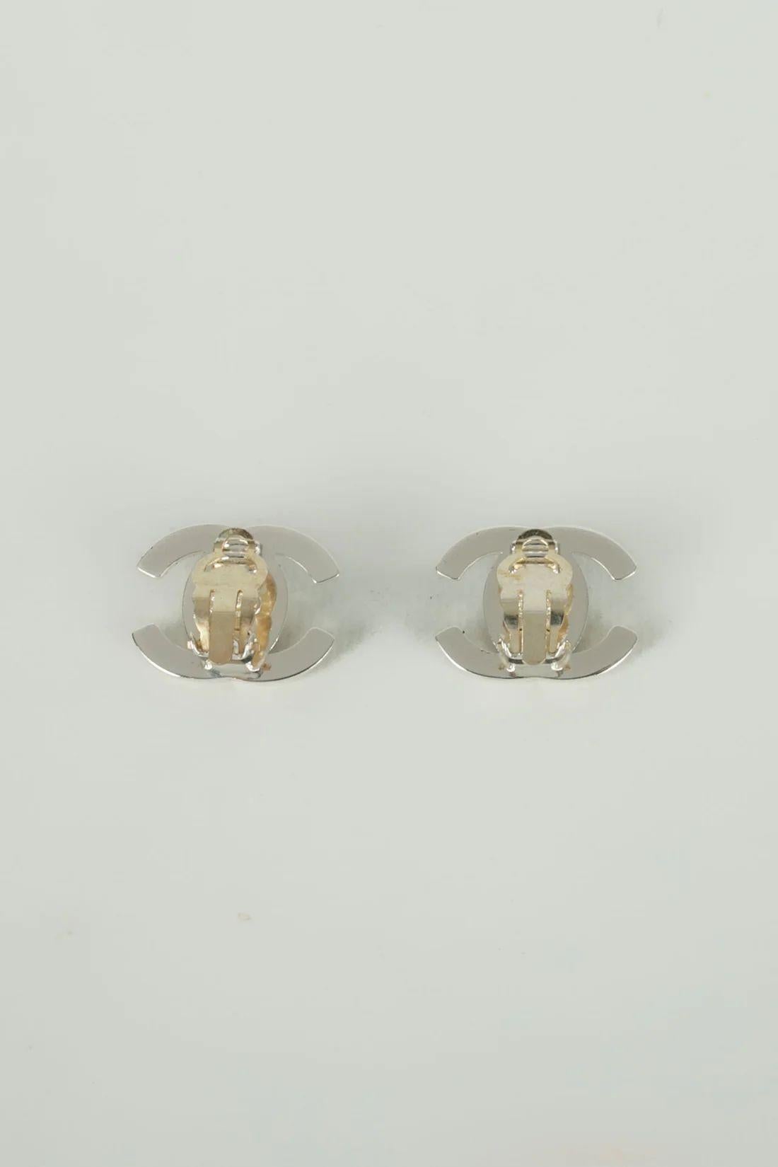 Women's Chanel Earrings CC turnlock Collection in Silver  Metal