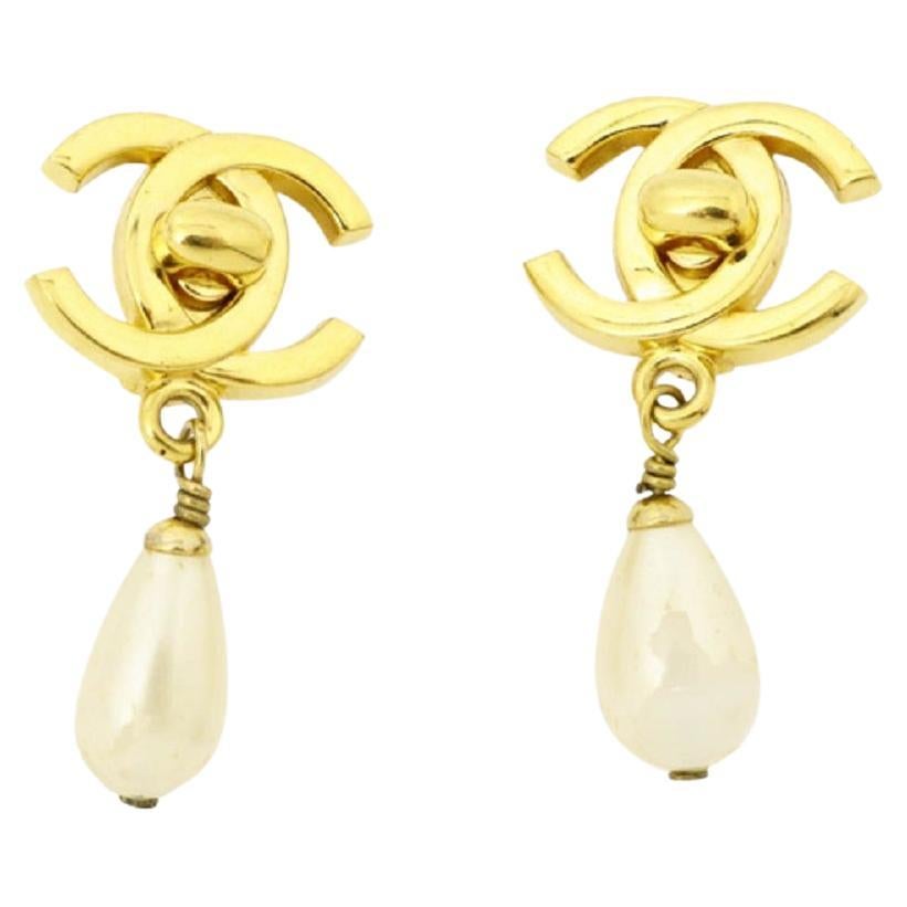 CHANEL Camellia Earrings at 1stDibs