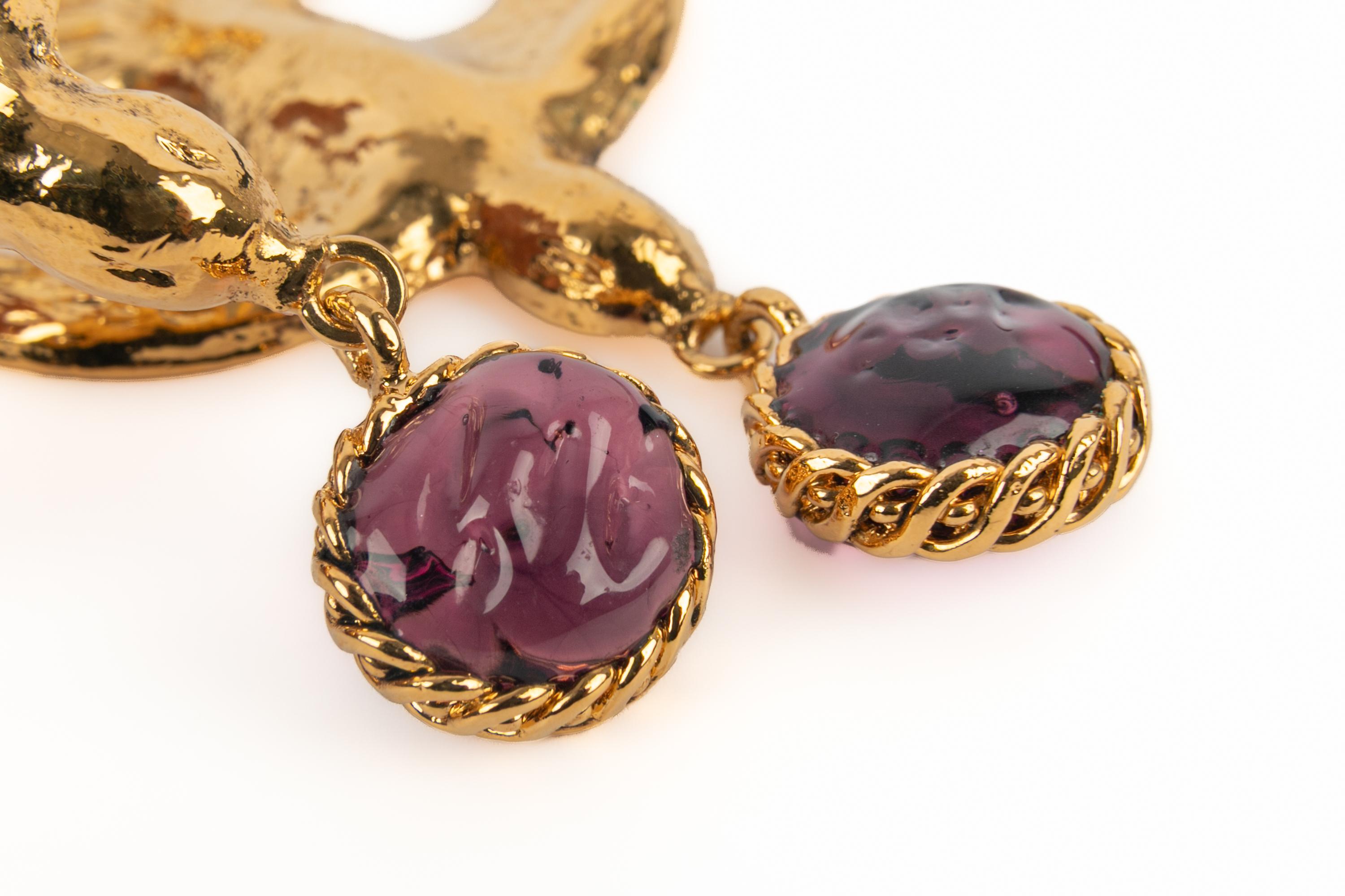 Orecchini Chanel Haute Couture anni '70 in vendita 5