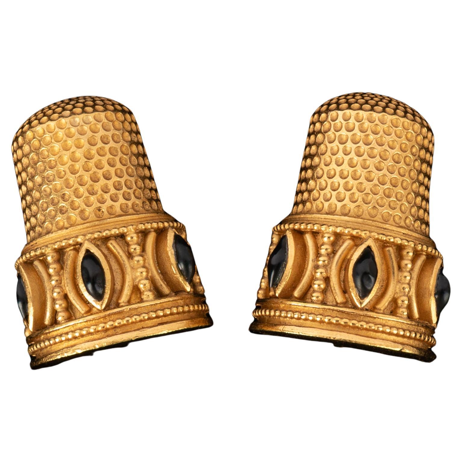 Orecchini Chanel Haute Couture autunno-inverno 1992-1993 in vendita