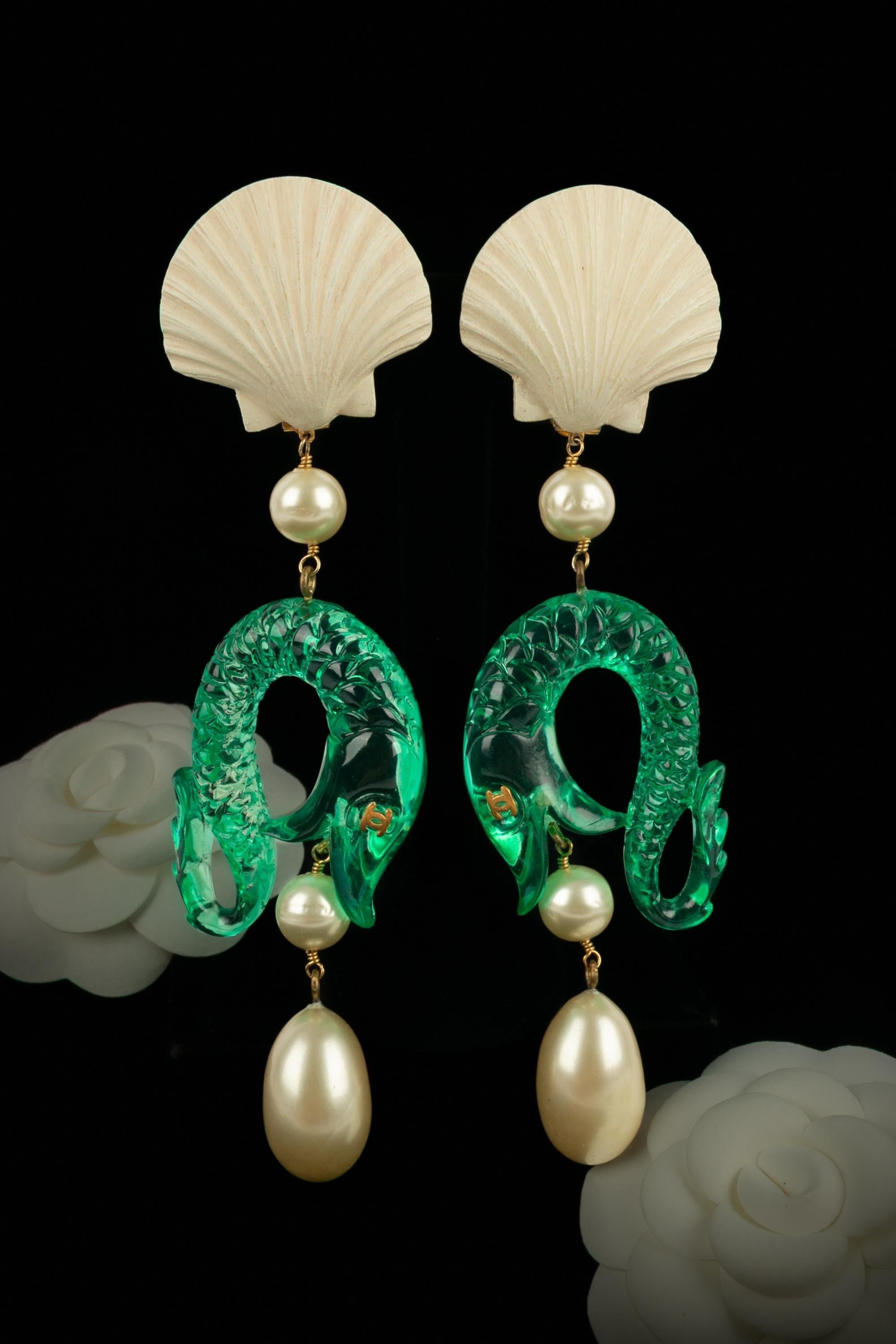 Chanel earrings Haute Couture In Excellent Condition For Sale In SAINT-OUEN-SUR-SEINE, FR