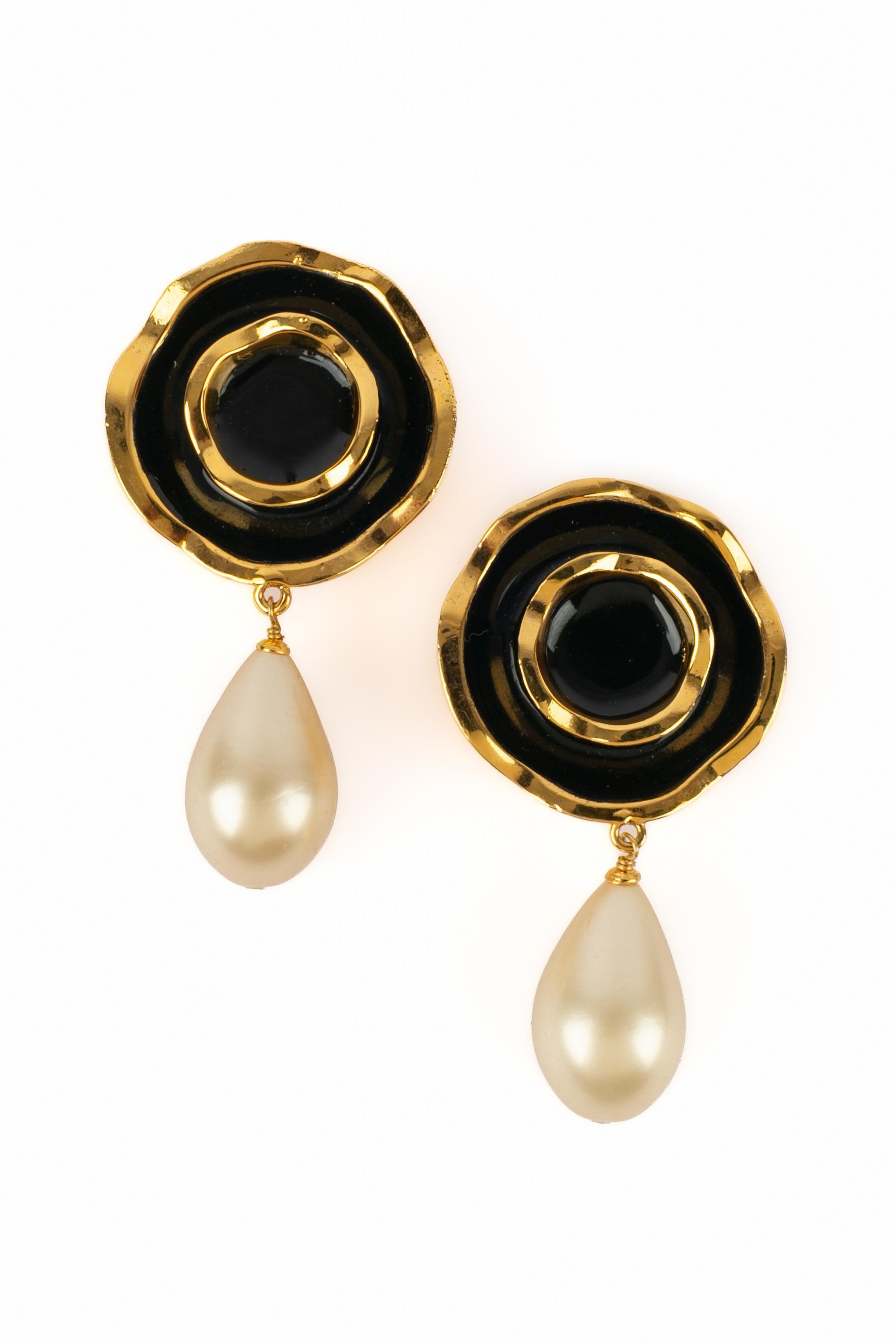 Chanel Ohrringe Haute Couture im Zustand „Hervorragend“ im Angebot in SAINT-OUEN-SUR-SEINE, FR