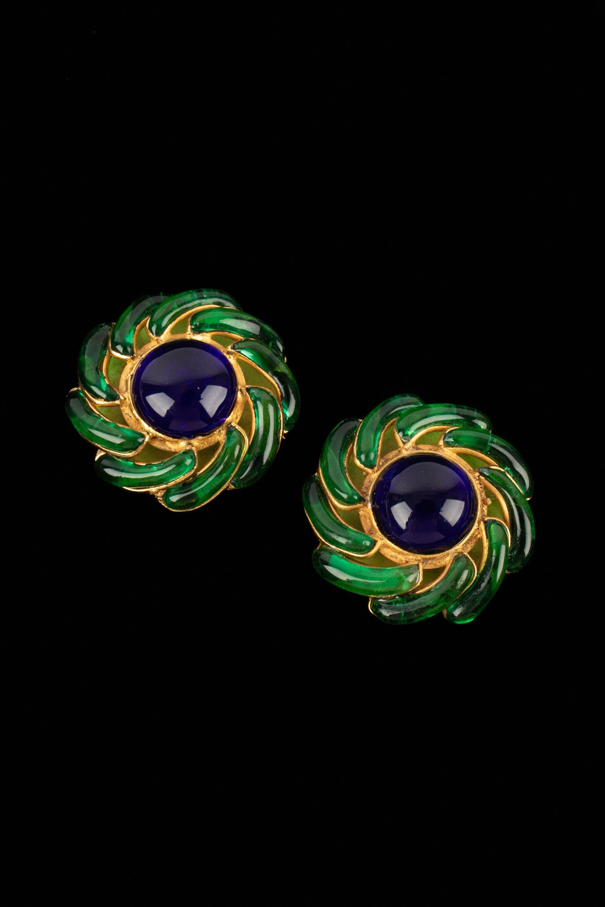 Pendientes Chanel Alta Costura en Excelente estado para la venta en SAINT-OUEN-SUR-SEINE, FR