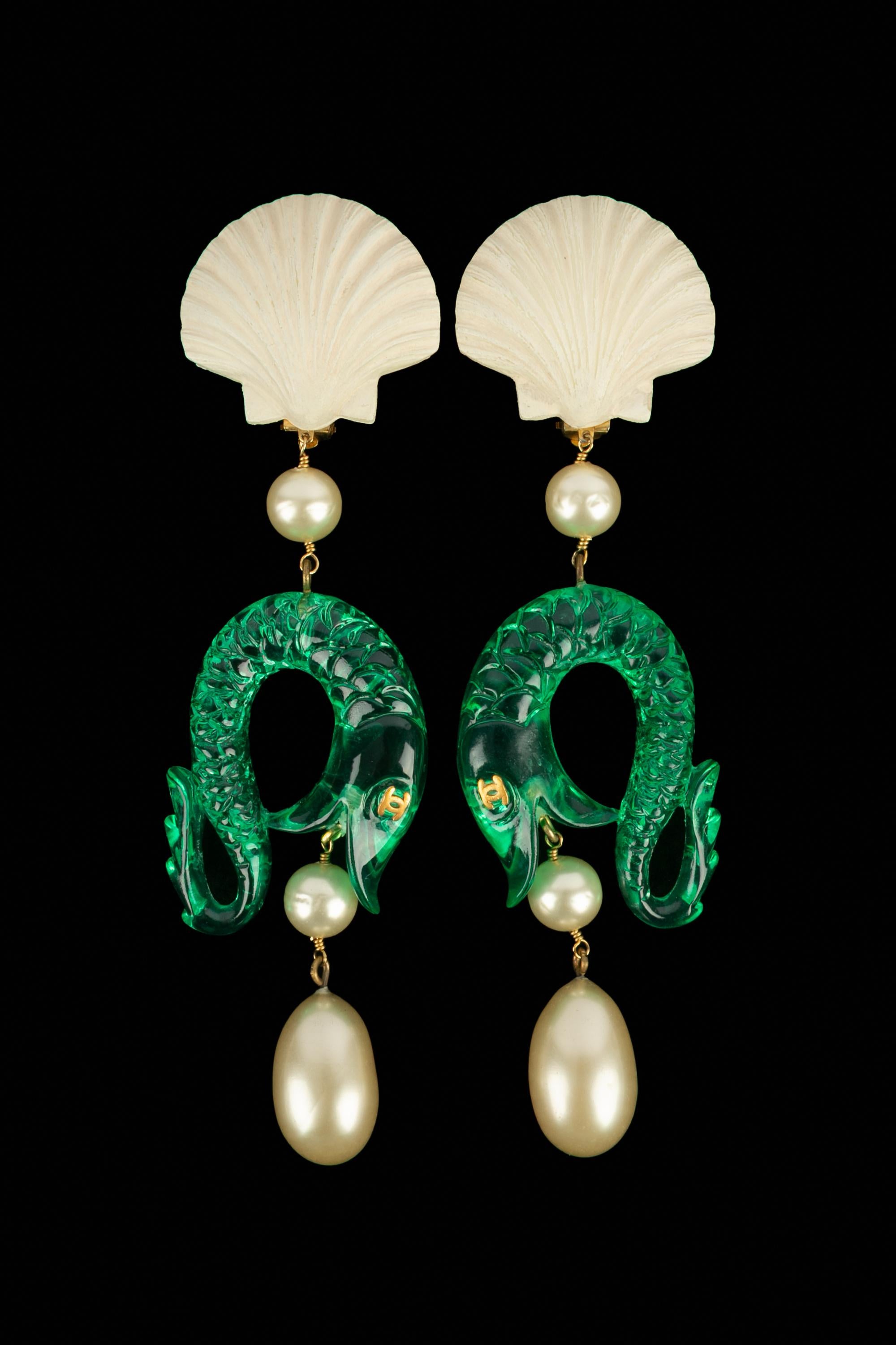 Women's Chanel earrings Haute Couture For Sale