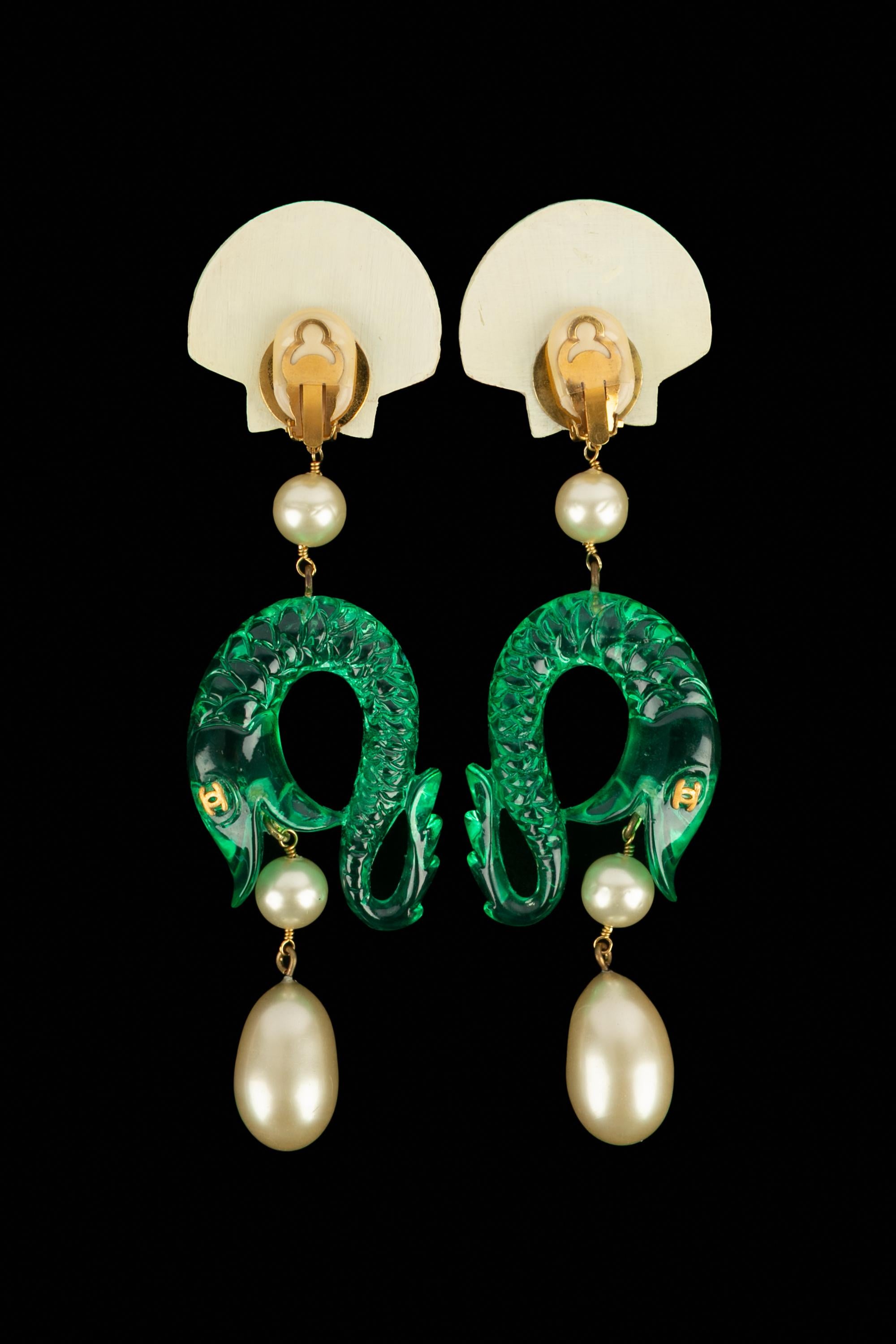 Chanel earrings Haute Couture For Sale 1