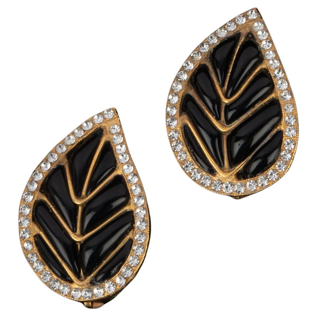 Orecchini Chanel 'Leaf' Haute Couture Coco era