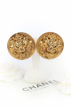 Chanel earrings 'Lion head' Haute Couture