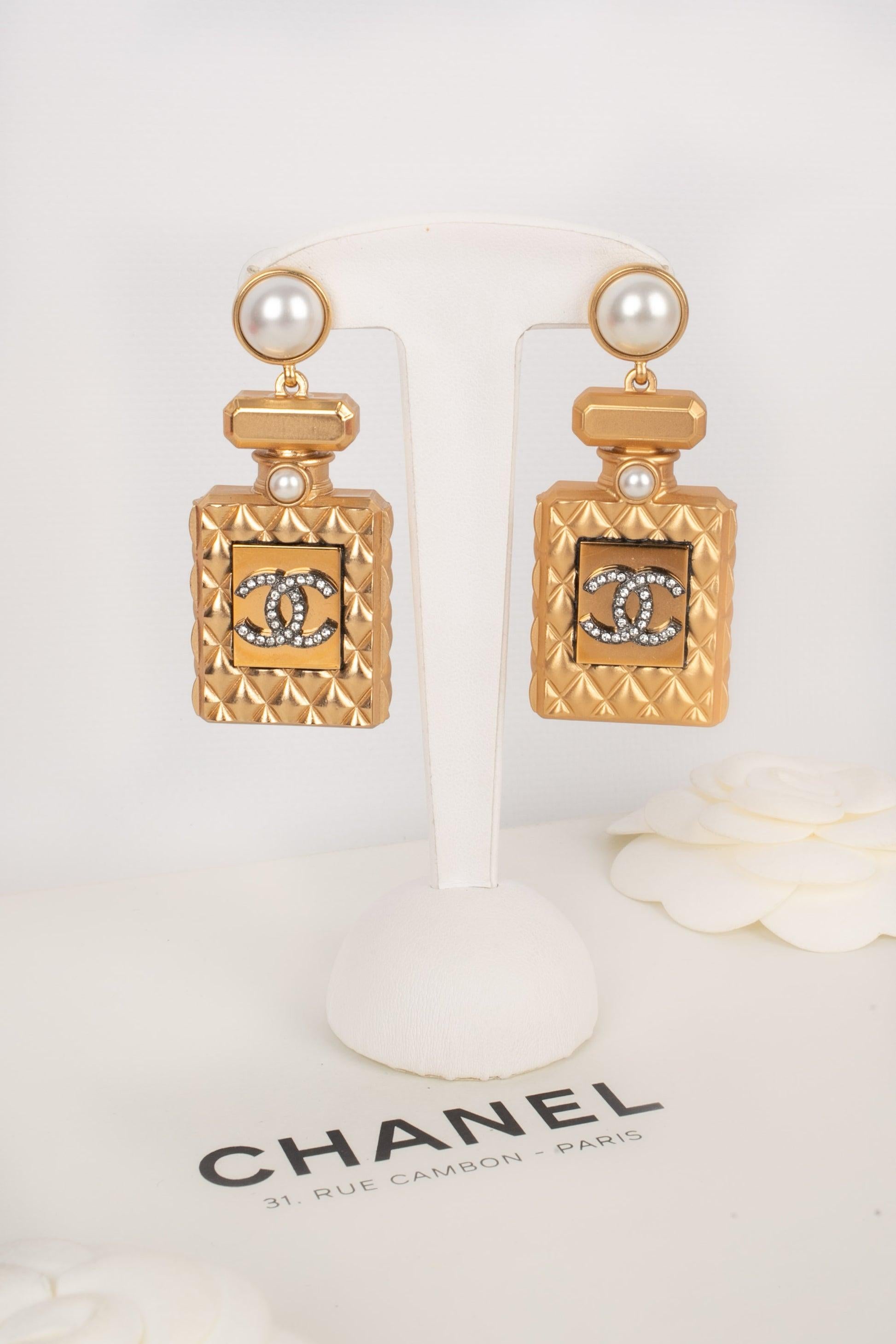 Chanel Earrings 'Perfume Bottles', 2020 In Excellent Condition In SAINT-OUEN-SUR-SEINE, FR