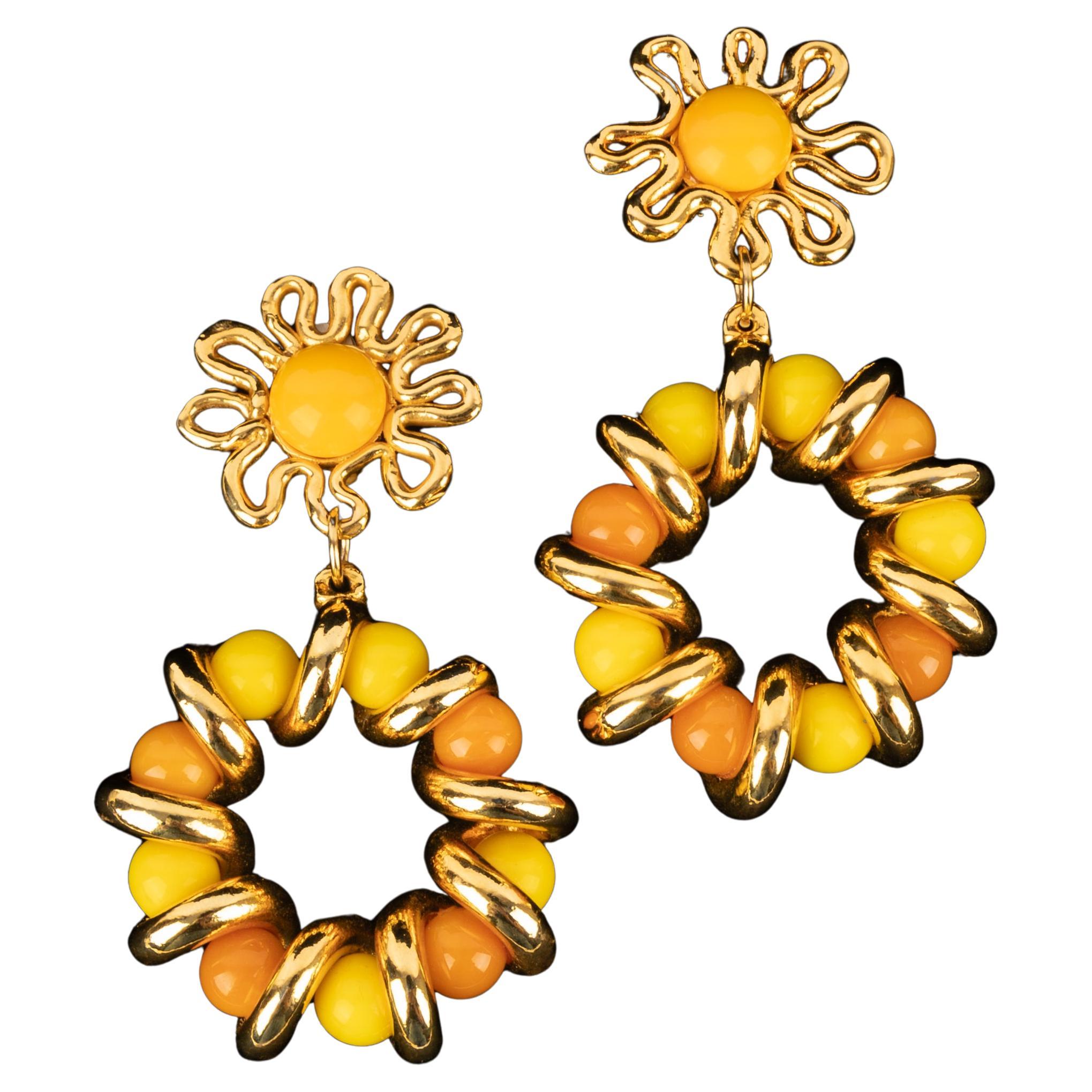 Chanel earrings summer 1991 For Sale