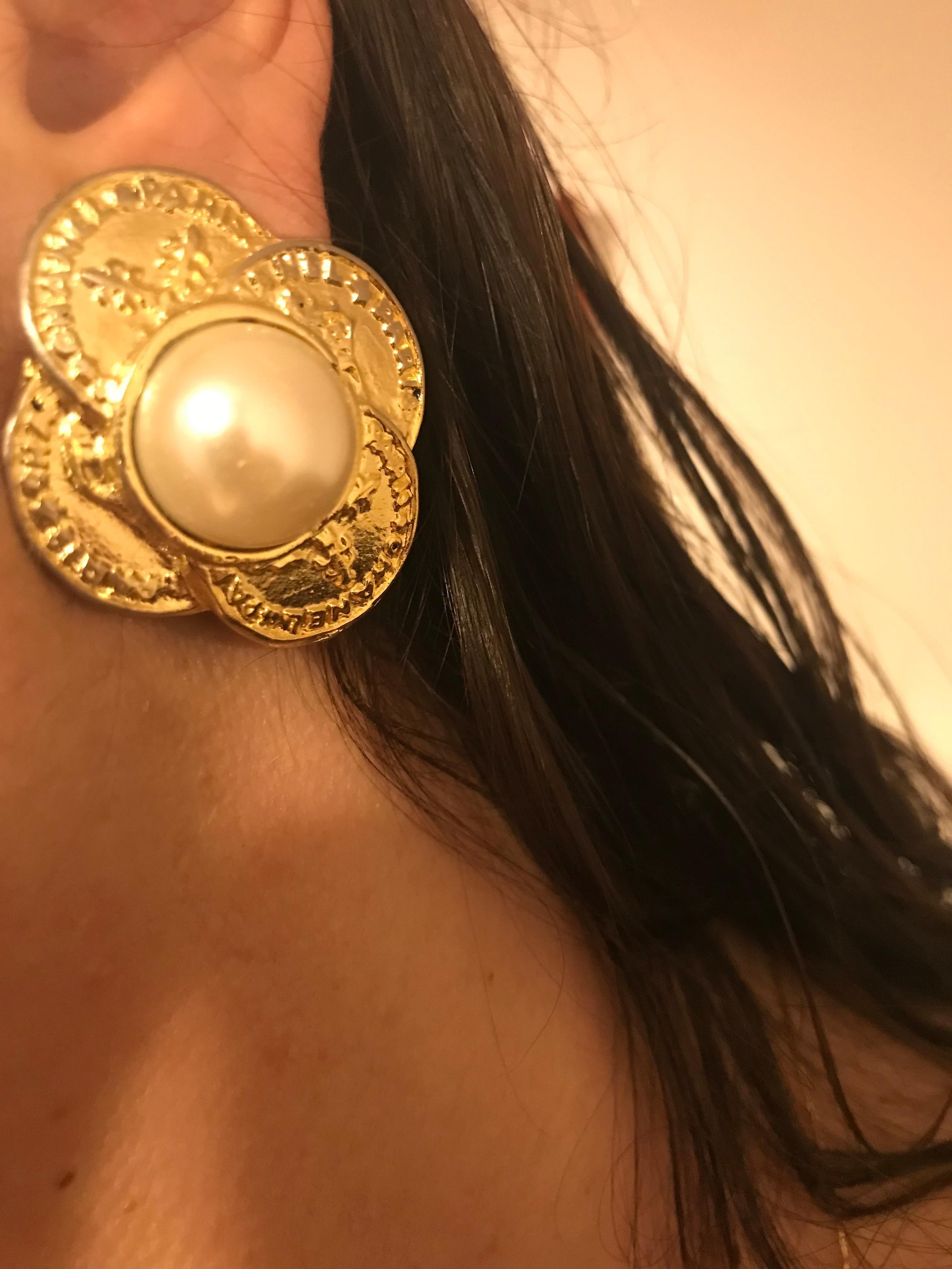 CHANEL Pendientes perla vintage. Buen estado. en venta 4