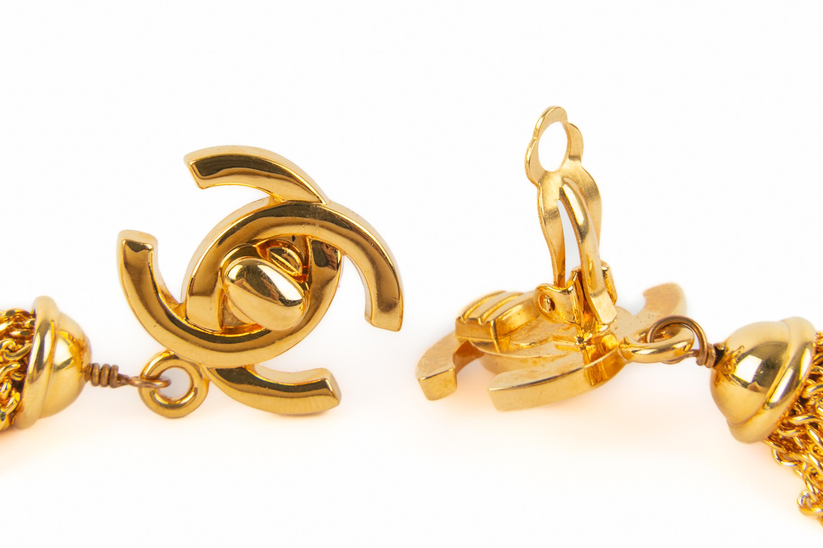 Pendientes Chanel Invierno 1996 en venta 2
