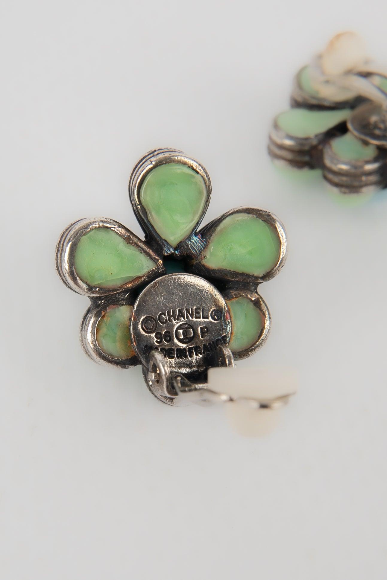 Women's Chanel Earrings with Glass Paste, 1996