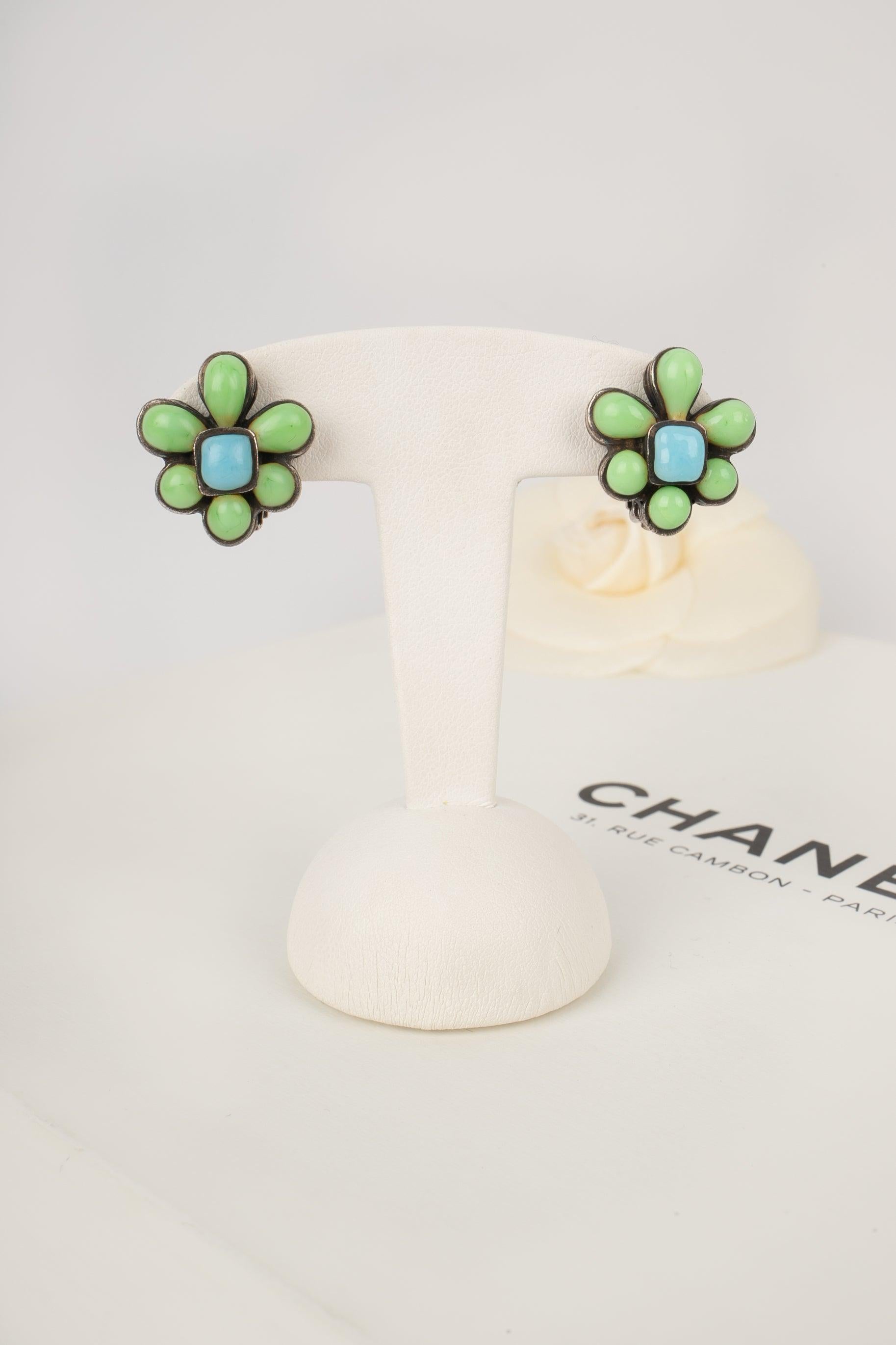 Chanel Earrings with Glass Paste, 1996 2