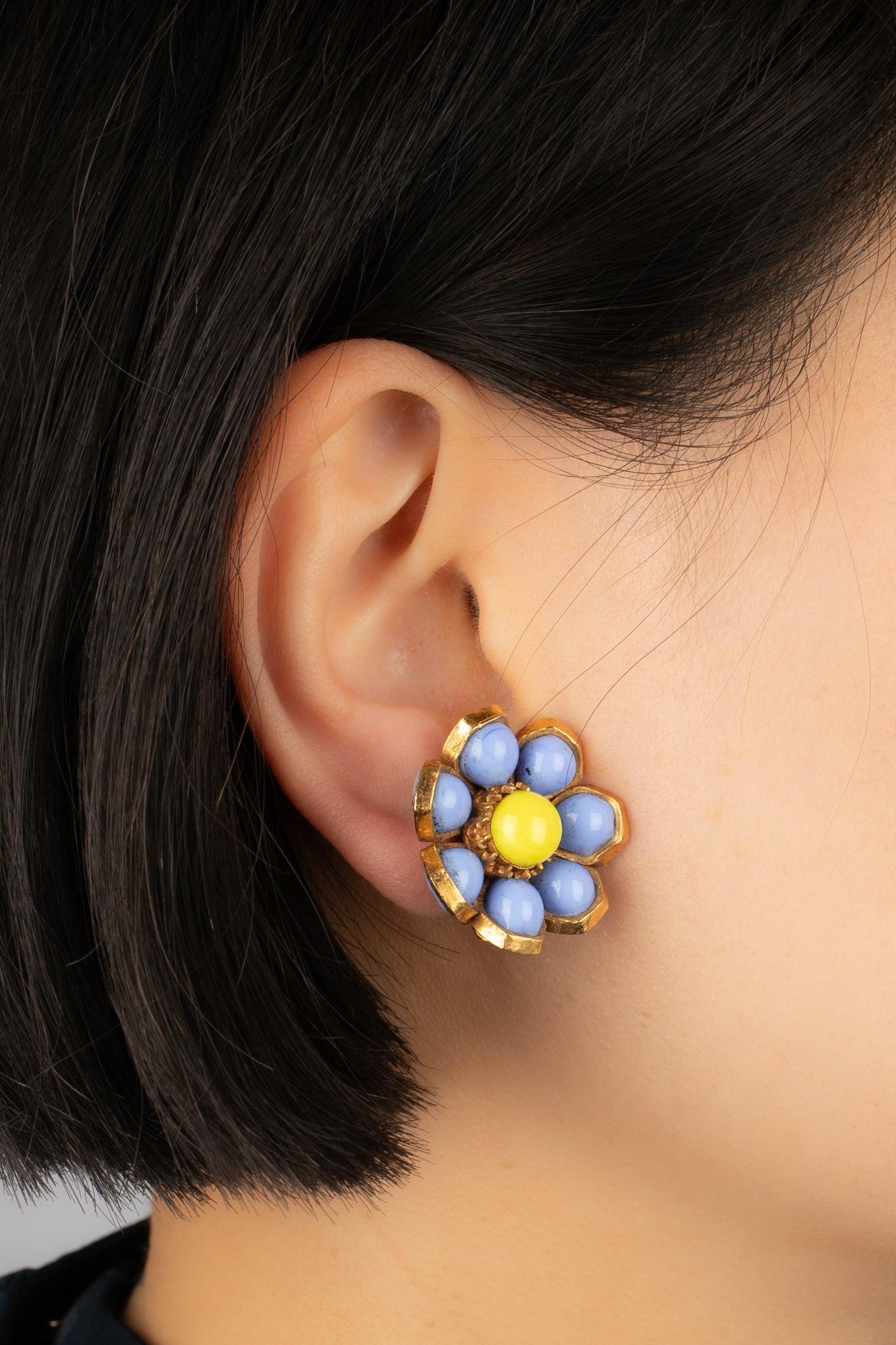Chanel Earrings with Glass Paste, 1997 2