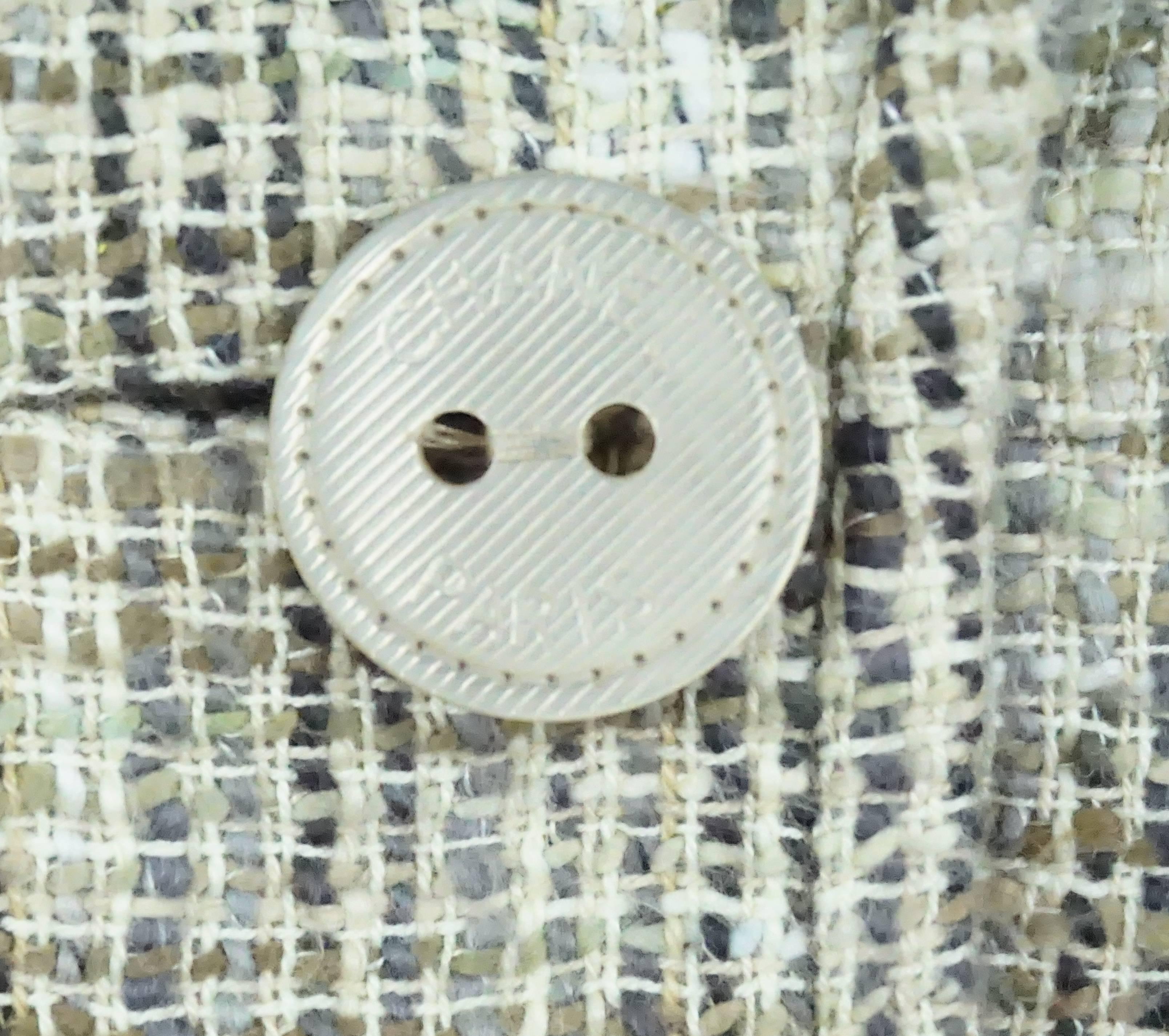 Chanel Earthtone Cotton Tweed Jacket - 42 - 03P 1