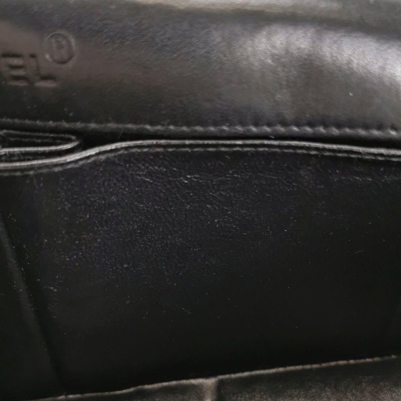 Chanel East West Chocolate Bar Black Leather 7