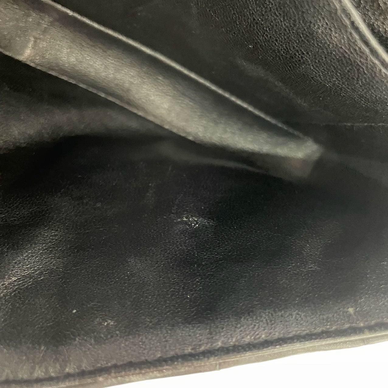 Chanel East West Chocolate Bar Black Leather 14