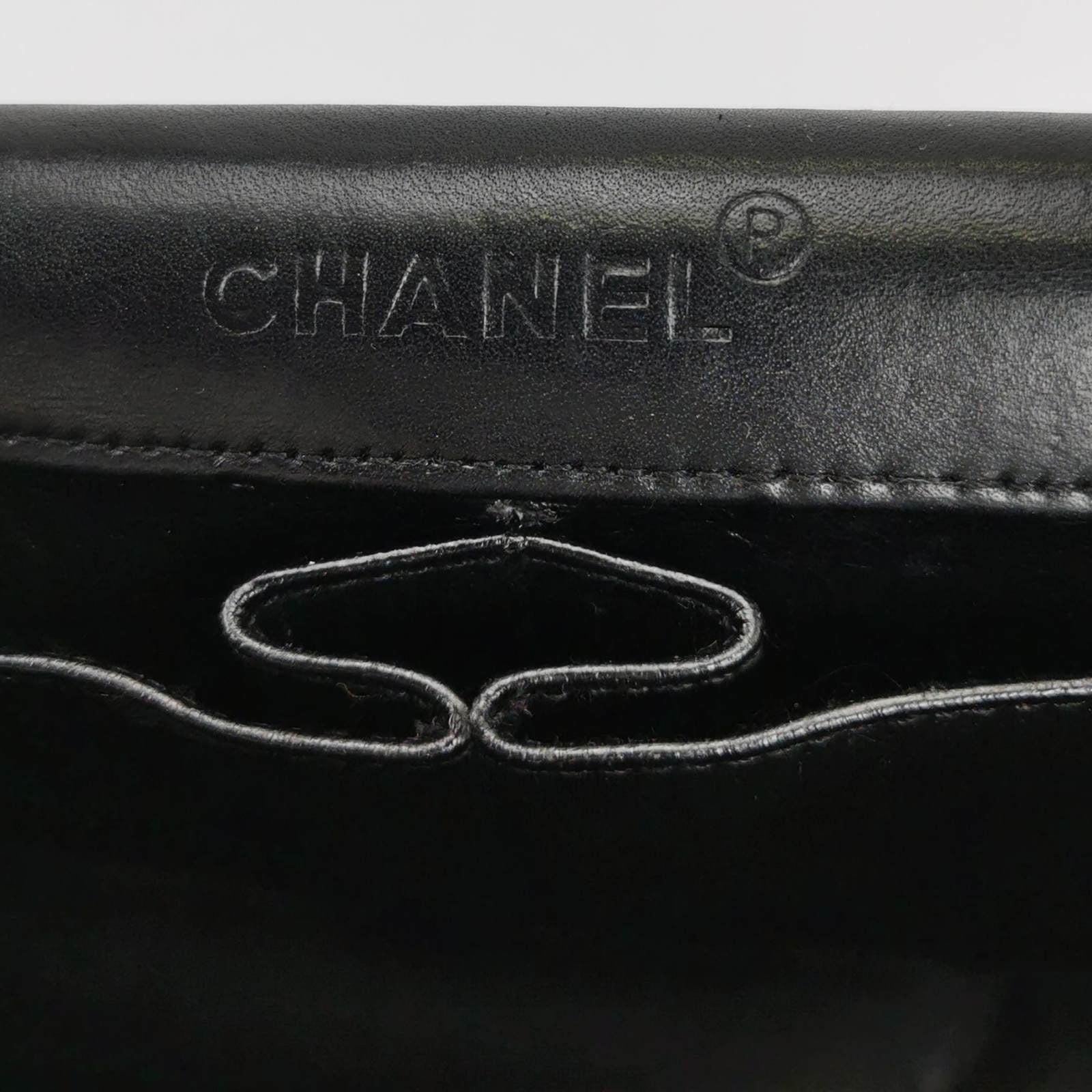 Chanel East West Chocolate Bar Black Leather 5