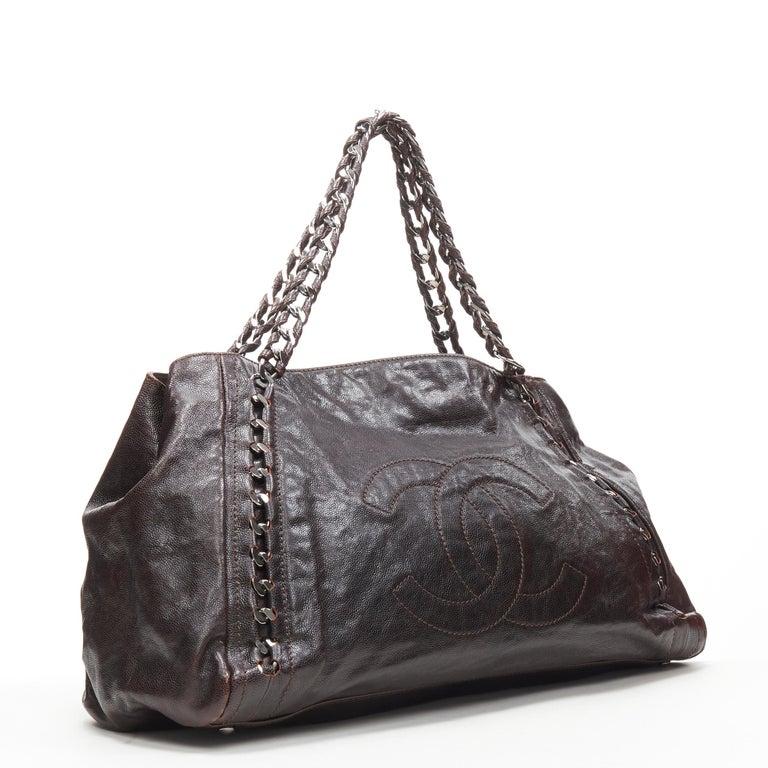 Chanel Modern Chain Tote Caviar East West at 1stDibs