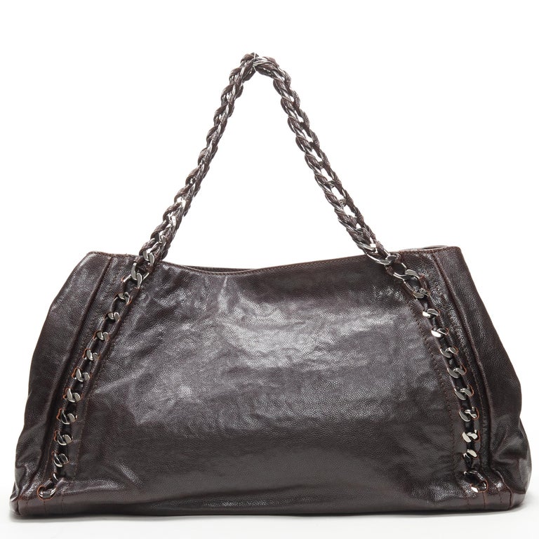 Chanel Modern Chain Tote Caviar East West at 1stDibs  chanel modern chain  bag, chanel east west tote, chanel chain tote bag