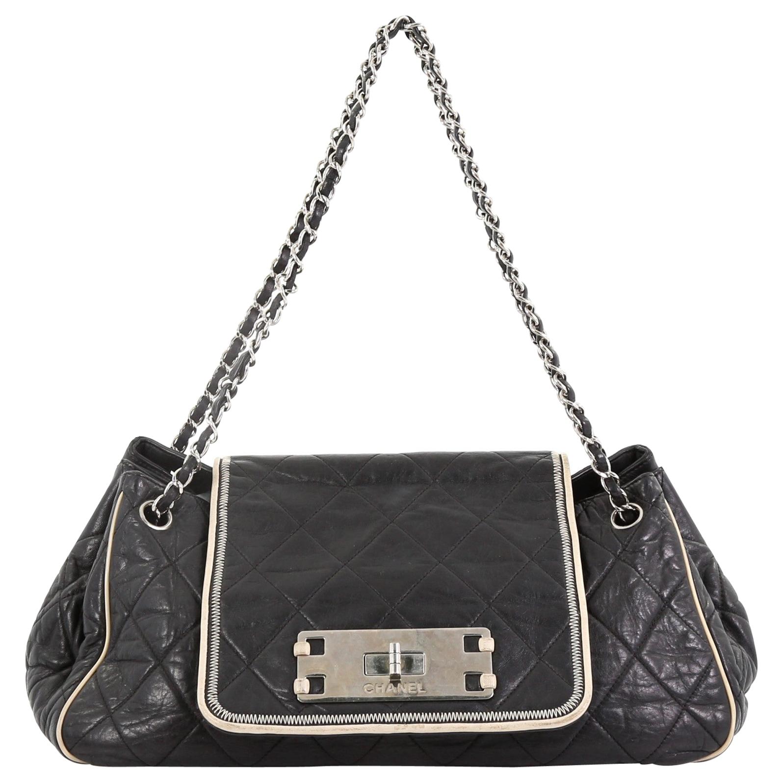 chanel east west accordion flap bag