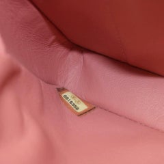 Chanel East West Quilted Chain Flap 870062 Salmon Patent Leather Shoulder Bag