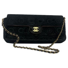 Chanel East West Rare Black Pony-hair Calfskin Leather CC Logo