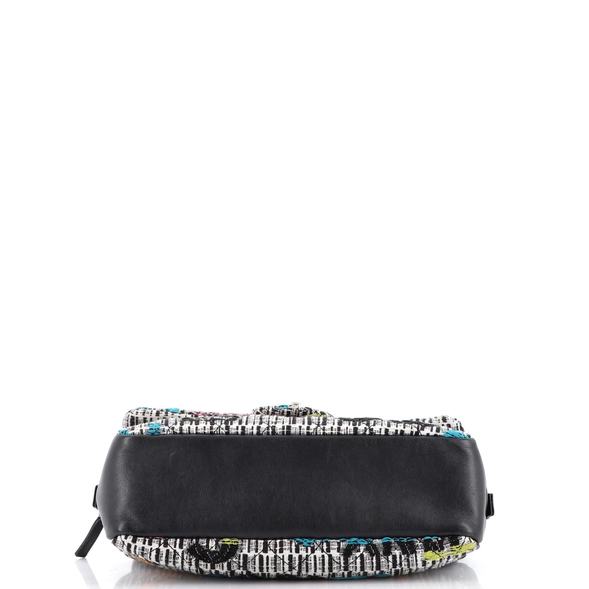 Chanel Easy Fantasy Flap Bag Quilted Multicolor Tweed Medium 1