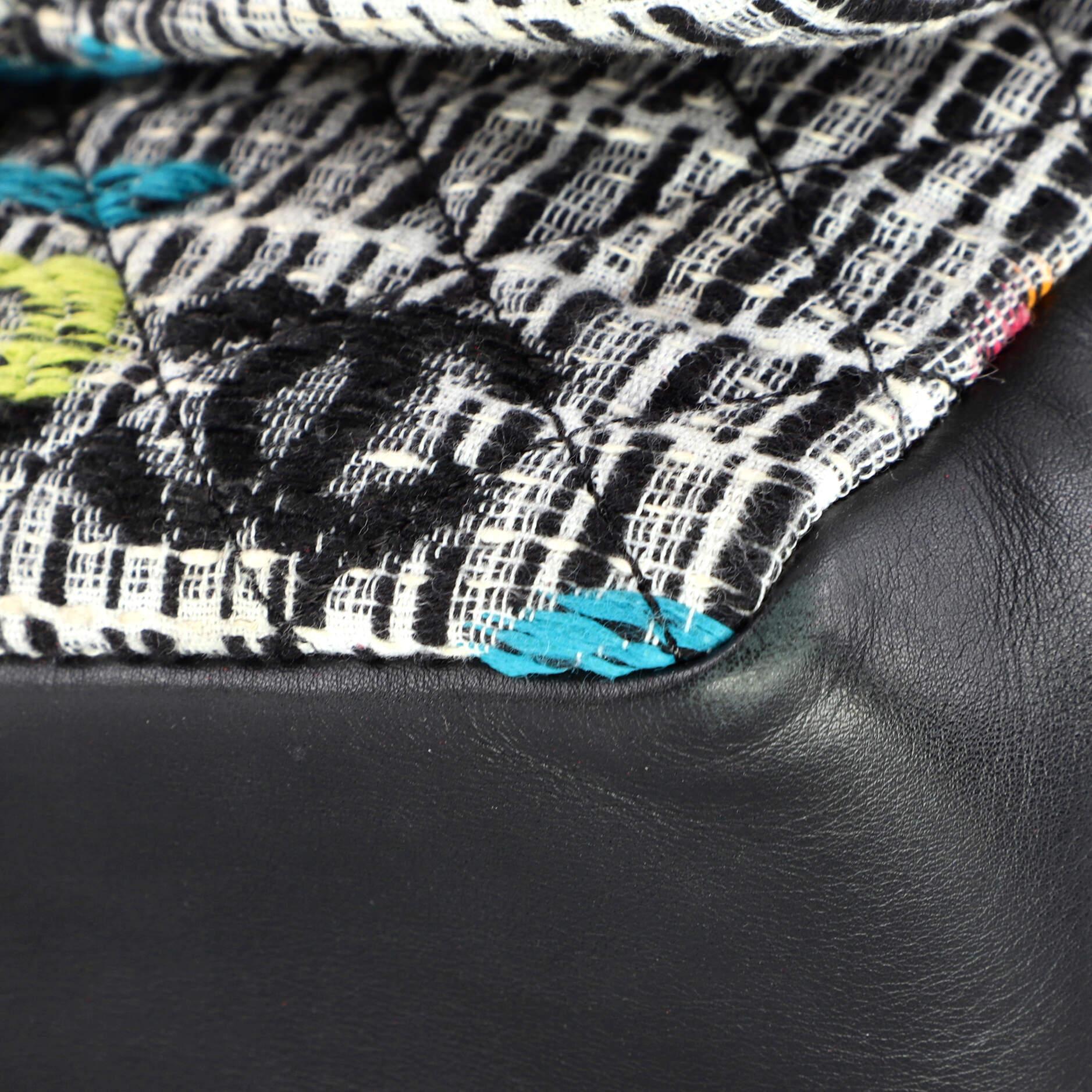 Chanel Easy Fantasy Flap Bag Quilted Multicolor Tweed Medium 3