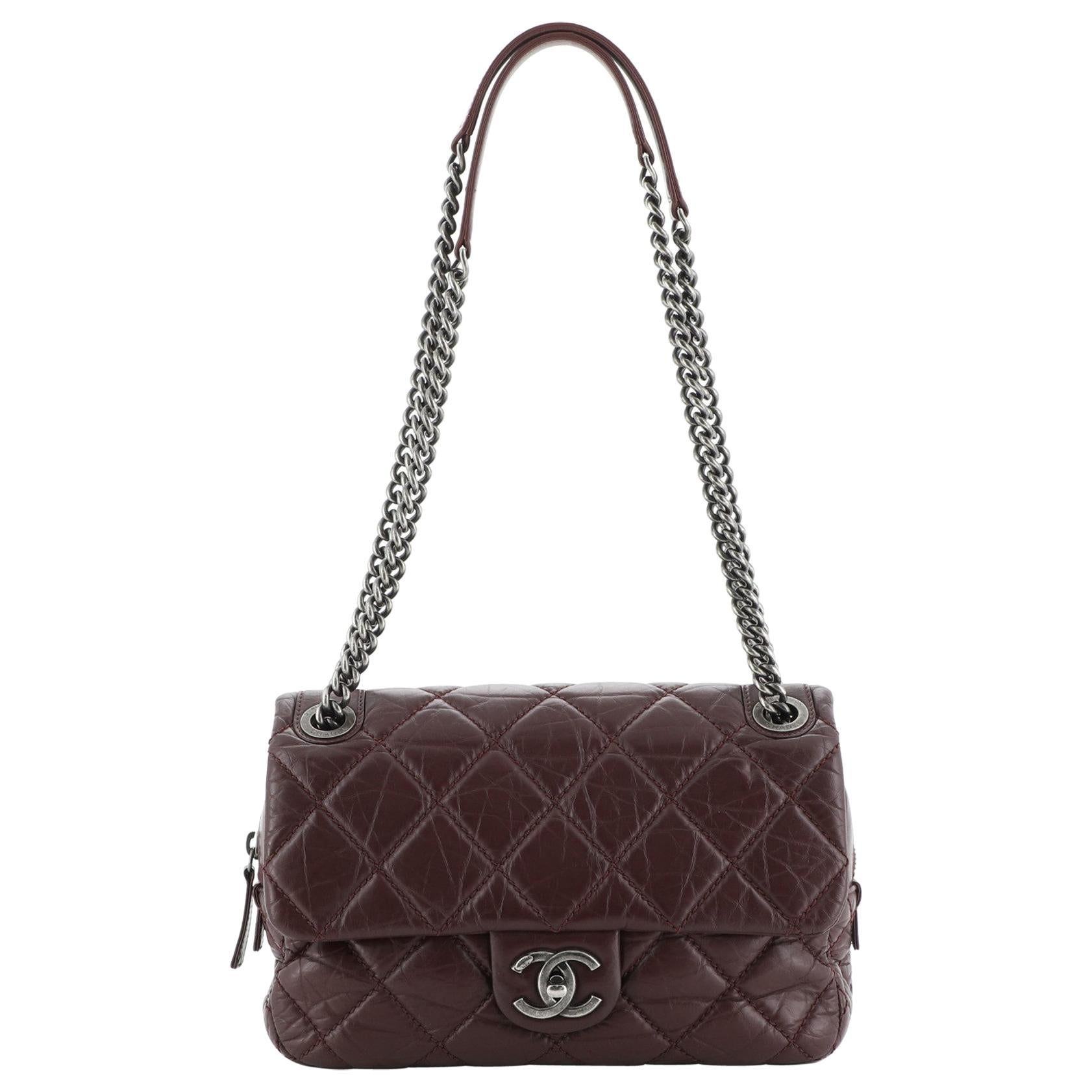 Chanel Portobello Flap Bag Quilted Aged Calfskin Medium