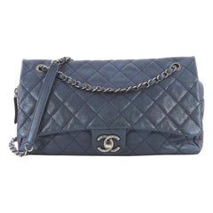 Chanel Easy Flap Bag Quilted Caviar Jumbo