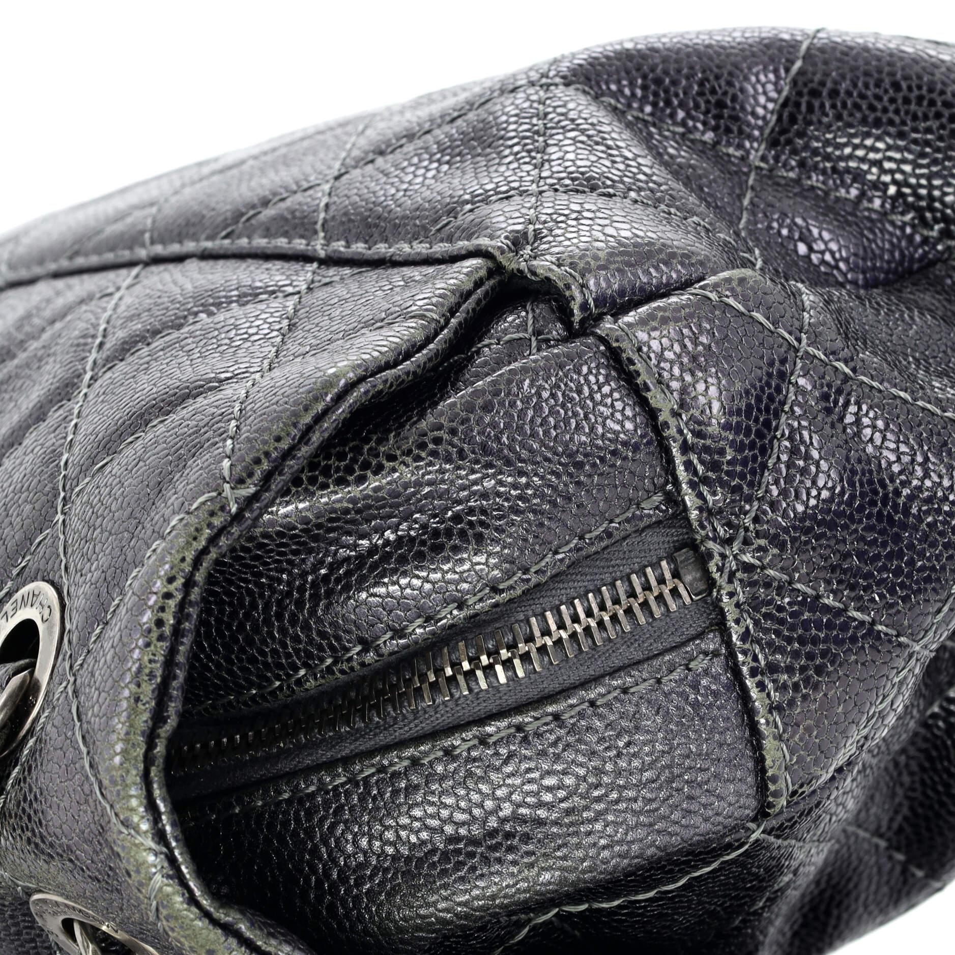 Chanel Easy Flap Bag Quilted Caviar Large 4