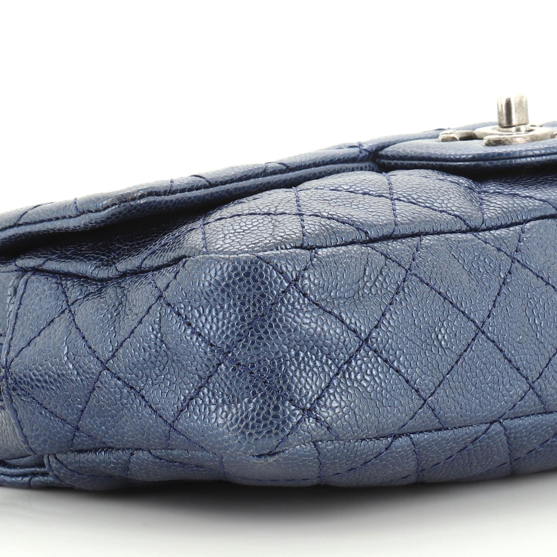 Chanel Easy Flap Bag Quilted Caviar Medium  1