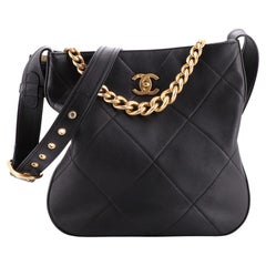 Chanel Easy Mood Hobo Quilted Calfskin