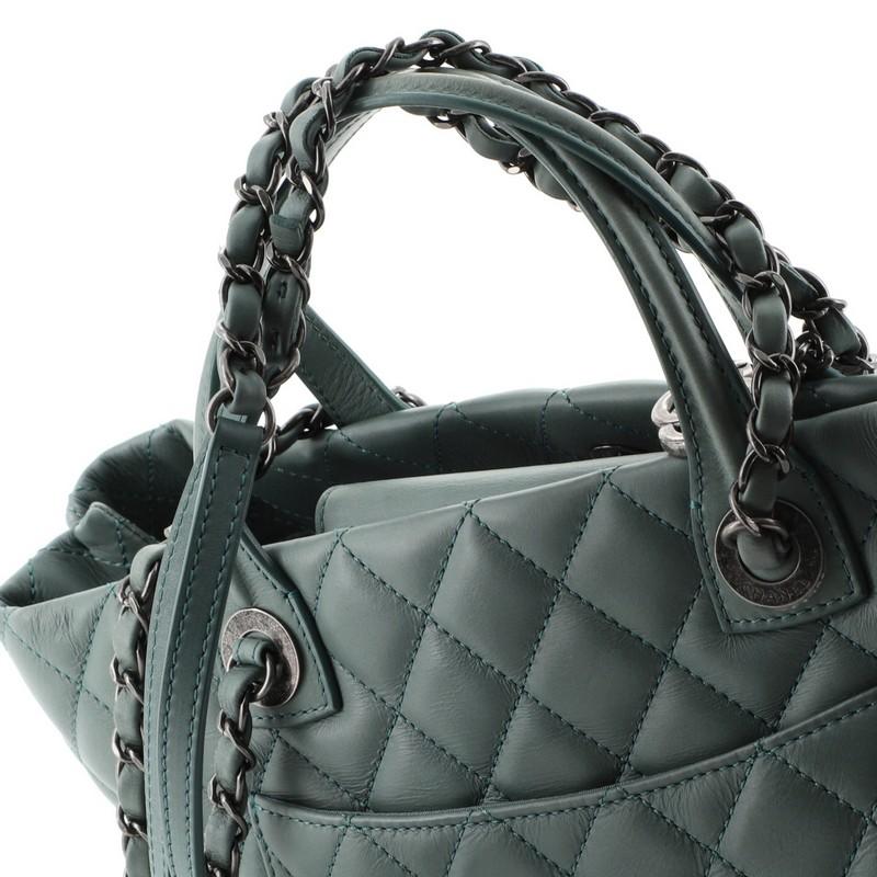 Chanel Easy Shopping Tote Quilted Calfskin Medium  4