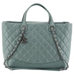 Chanel Easy Shopping Tote Quilted Calfskin Medium 