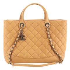 Chanel Easy Shopping Tote Quilted Calfskin Medium