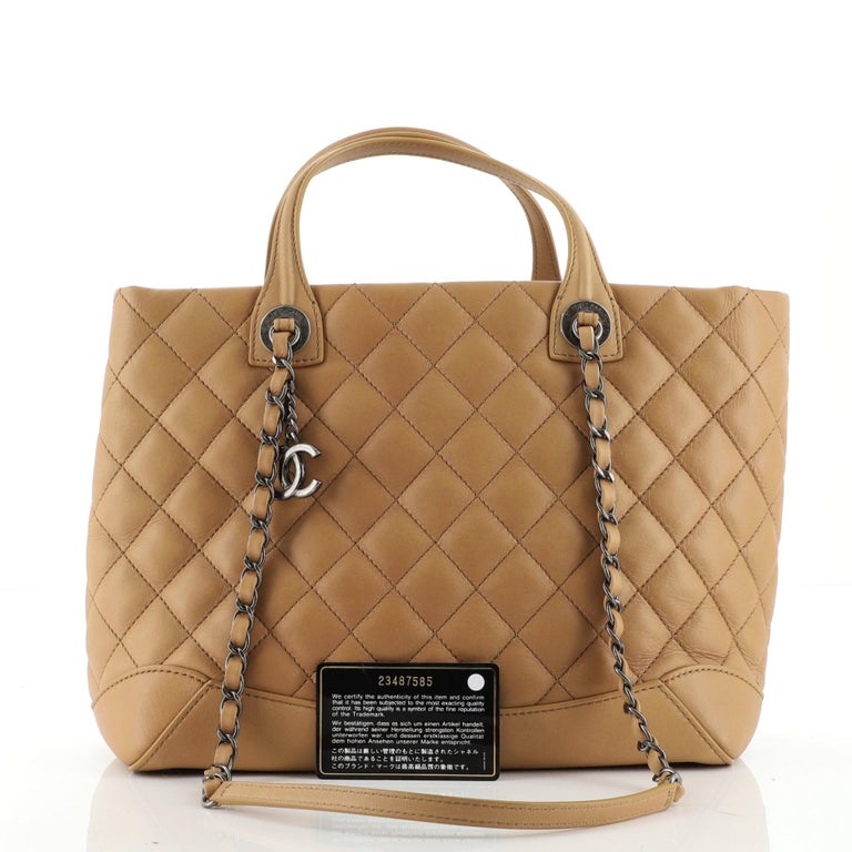 Chanel Easy Shopping Tote Quilted Calfskin Small at 1stDibs  chanel small  shopping bag, easy shopping bag drawing, chanel 5102
