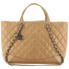 Chanel Easy Shopping Tote Quilted Lambskin Medium