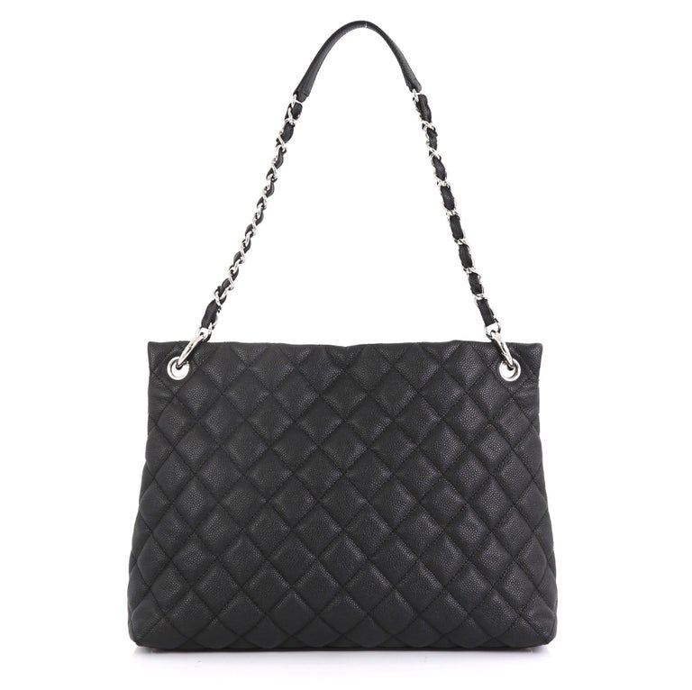 Chanel Easy Tote Quilted Caviar Large at 1stDibs