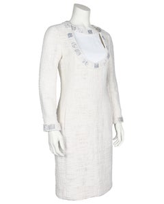 Chanel Ecru Bouclé Paris Bombay Cocktail Dress Pre Fall 2012