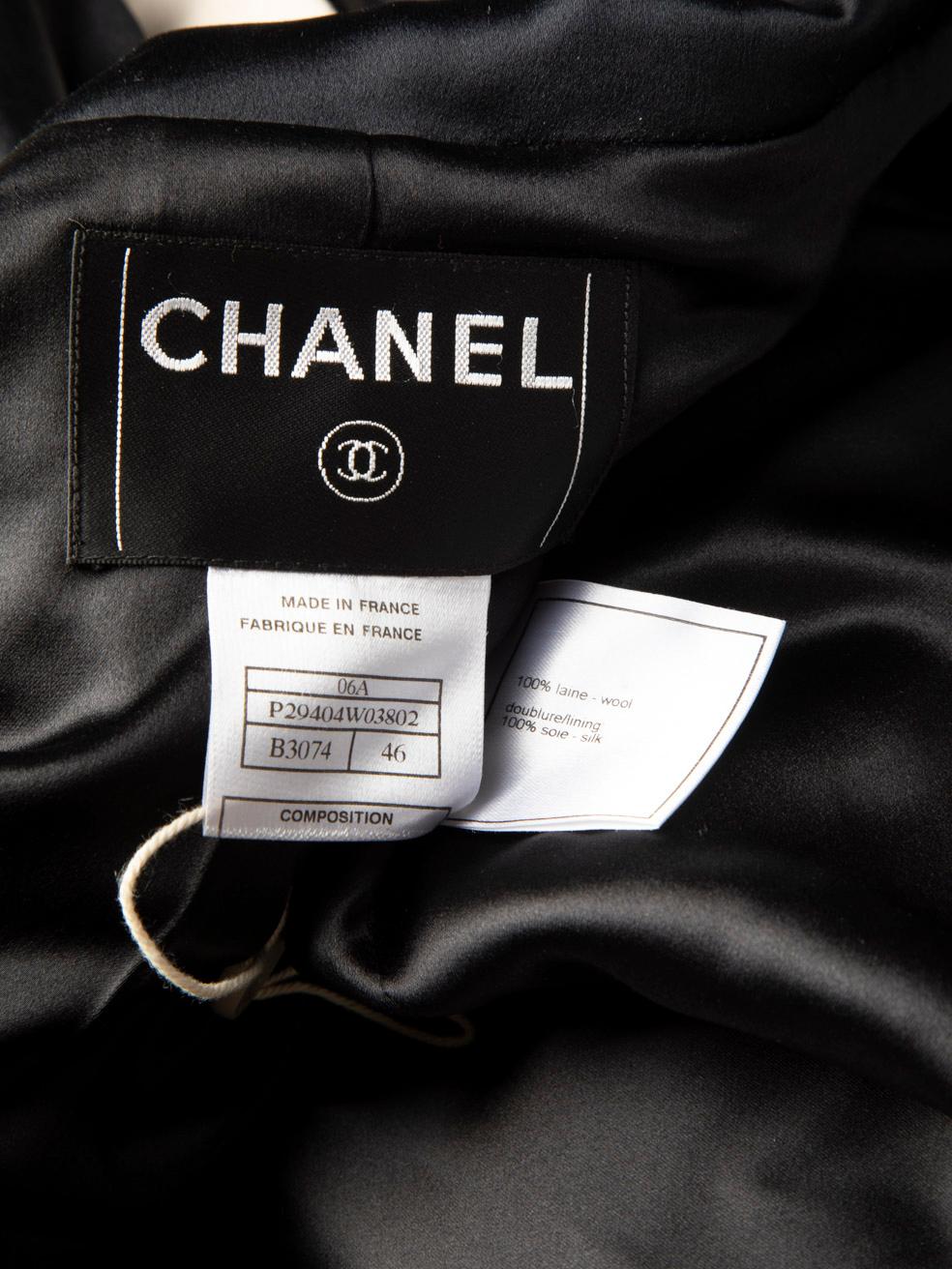 Chanel Ecru Wool Toggle Button Coat Size XXXL 3